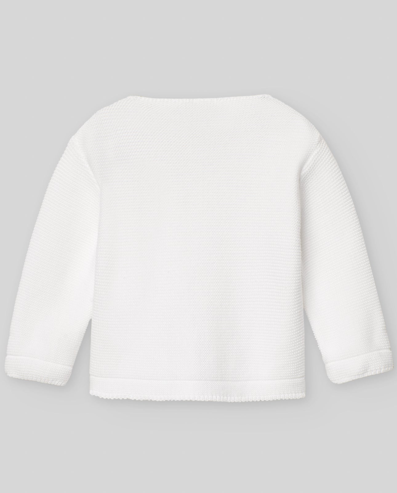 Chaqueta jersey blanco unisex de Paz Rodriguez