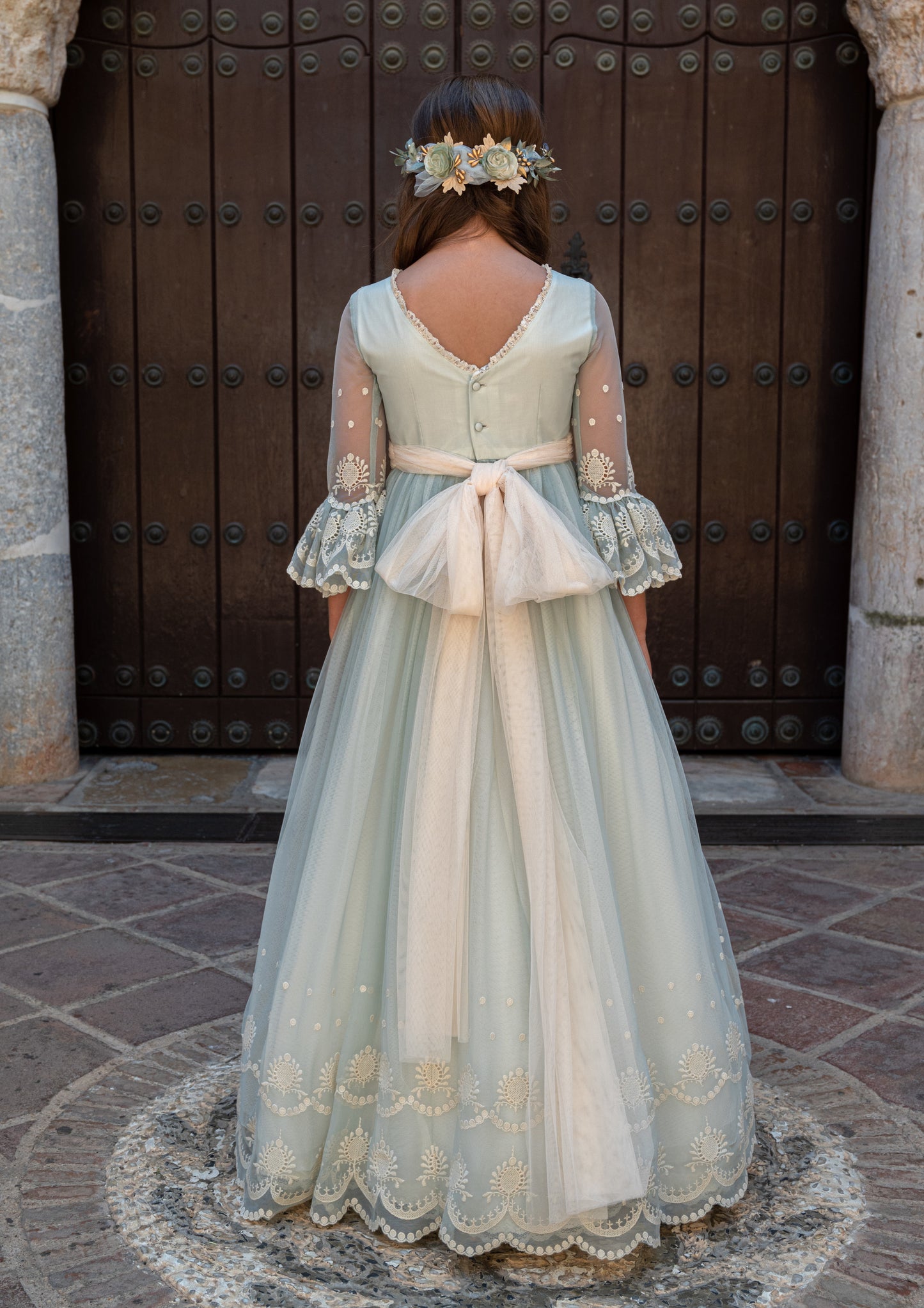 Vestido de comunión JULIETTE para niña de la marca Manuela Macías