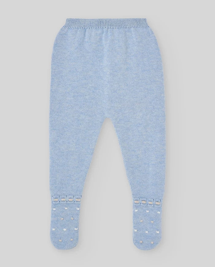 Conjunto de punto azul VAL para bebé niña Paz Rodriguez