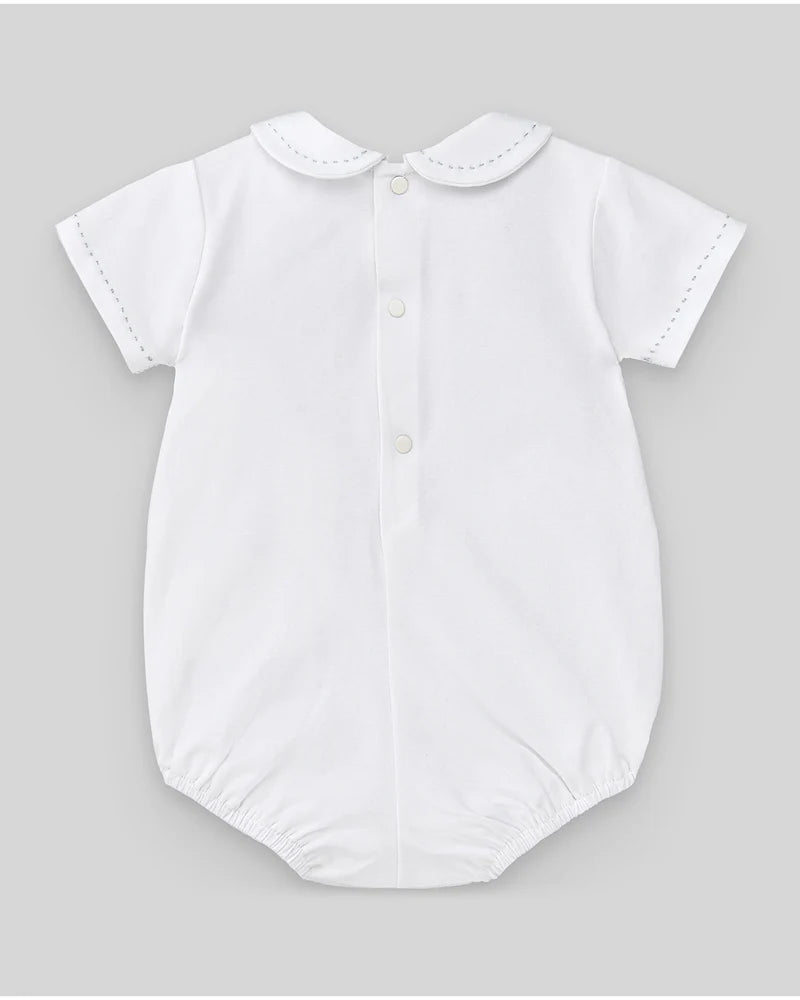 Body Esencial de manga corta de algodón blanco Paz Rodriguez