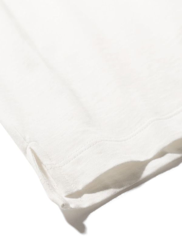 Polo júnior para niño blanco con bolsillo con logo Fendi