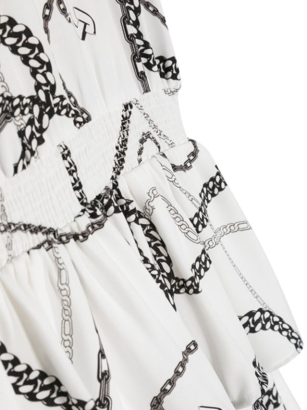 Ropa para niñas - vestido con motivo de cadenas LIUJO