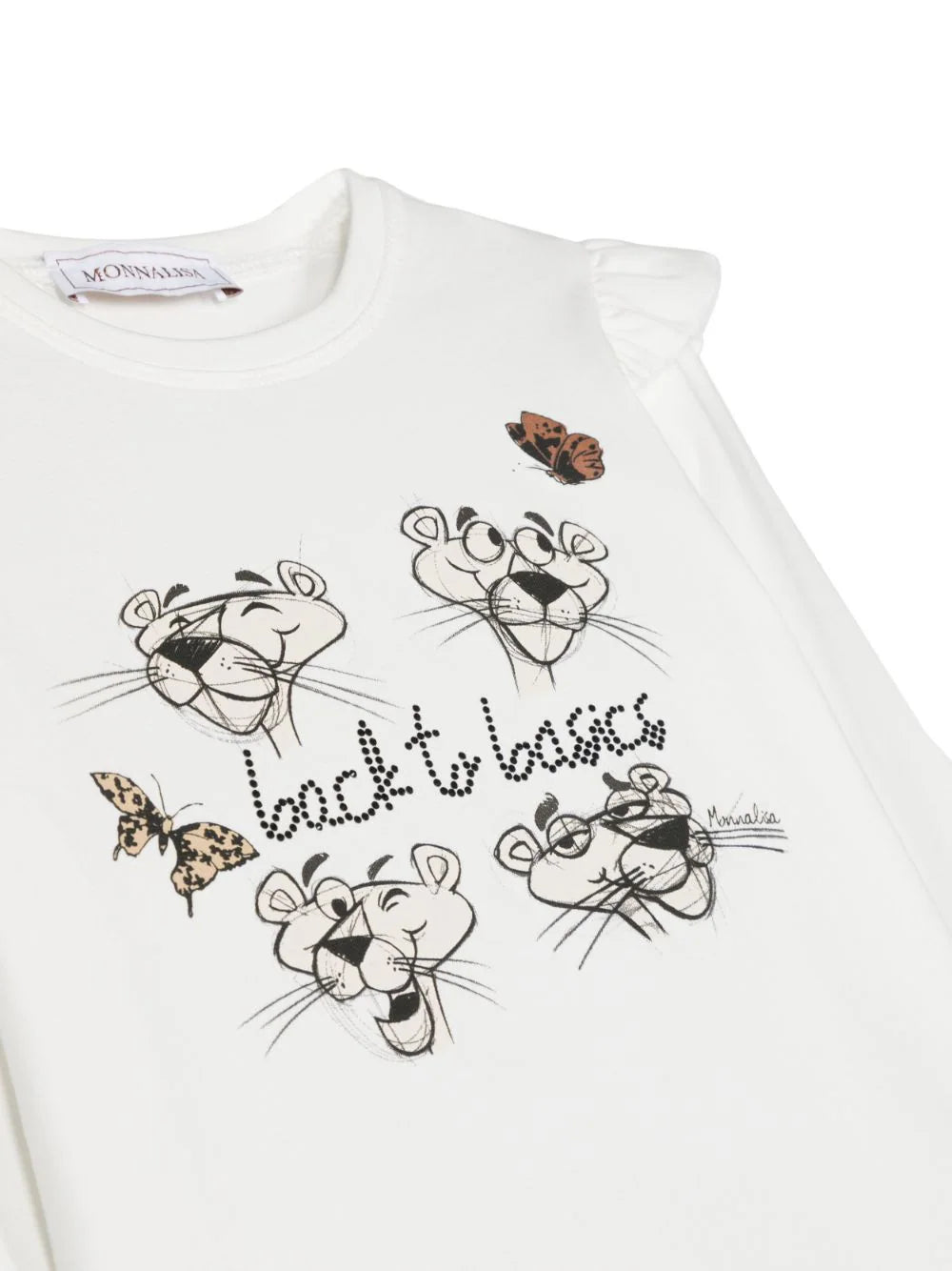 Ropa para niñas- camiseta con estampado Pink Panther Monnalisa