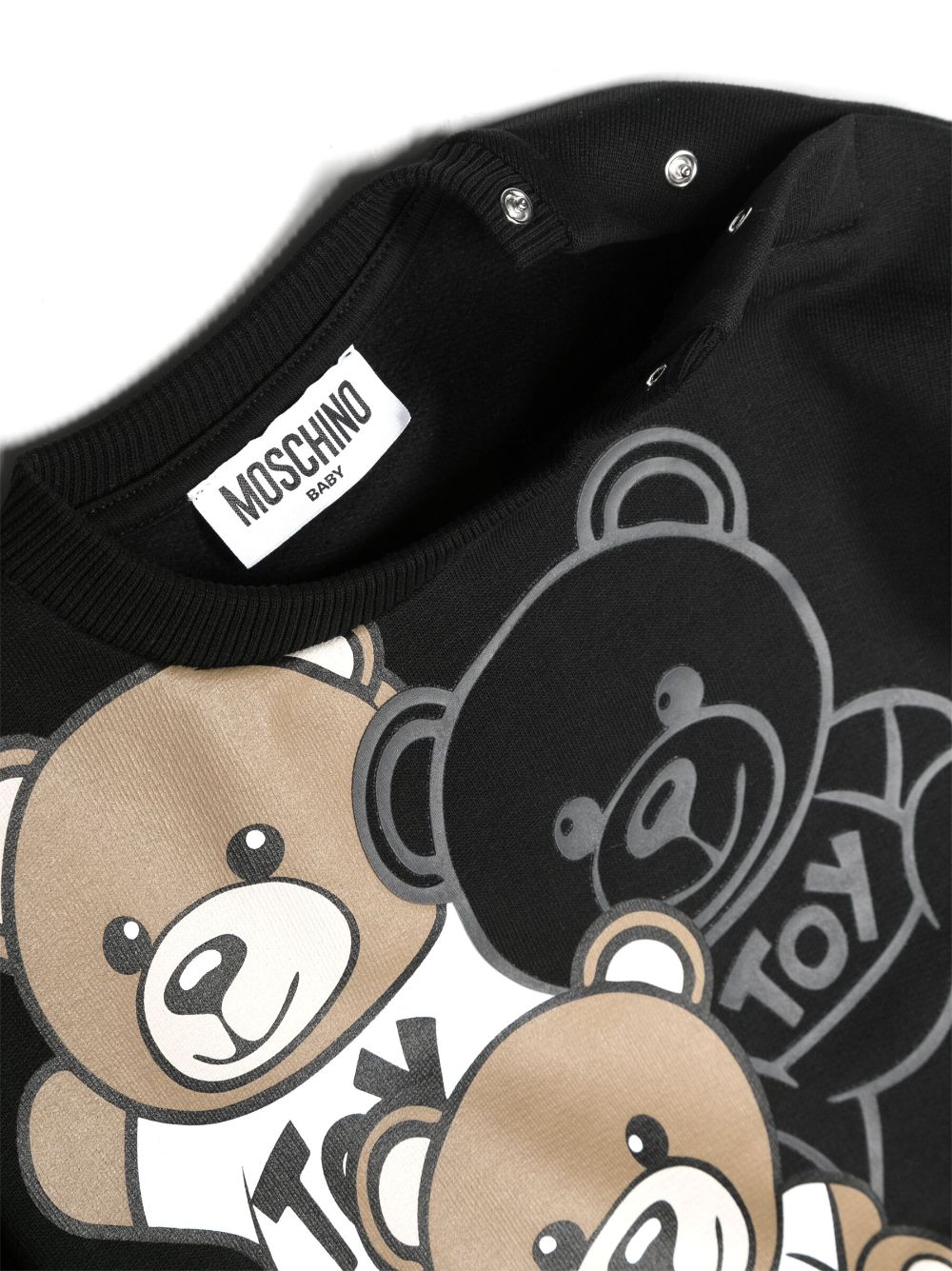 Sudadera negra con motivo Teddy Bear MOSCHINO