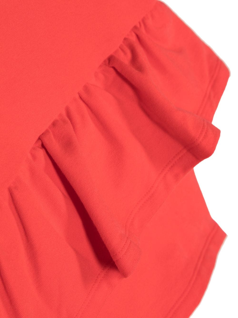 Ropa para niños - vestido rojo estilo sudadera con logo estampado MOSCHINO