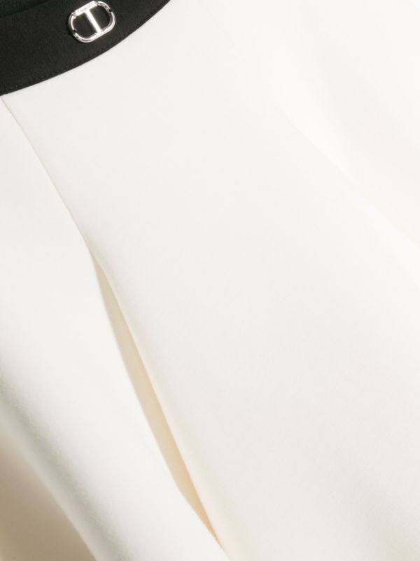 تنورة واسعة مع لوحة شعار TWINSET