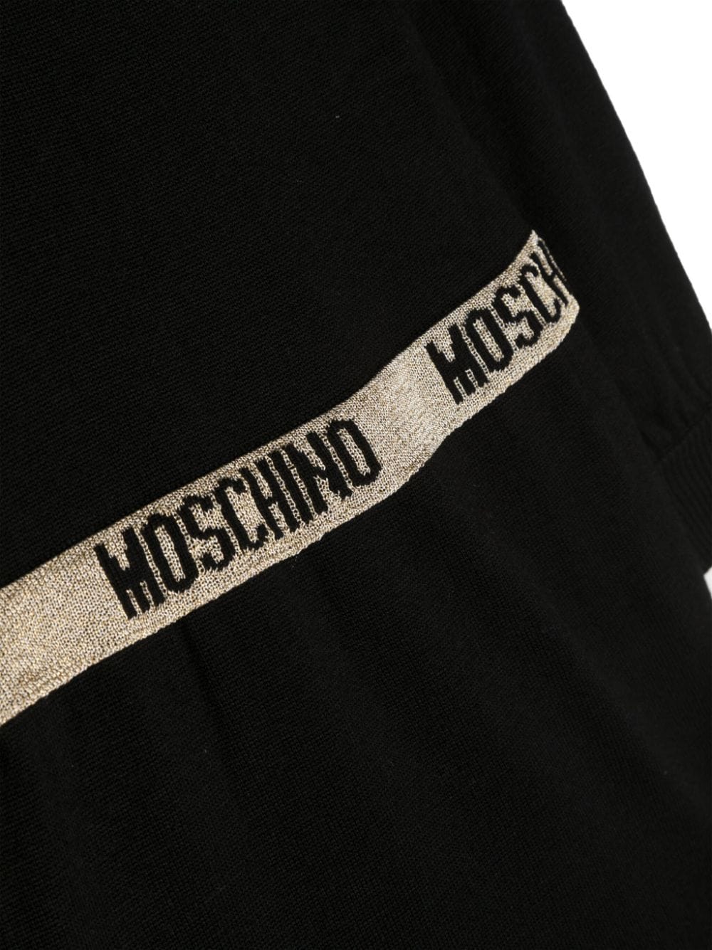 Teddy Bear padded hooded Black jacket MOSCHINO