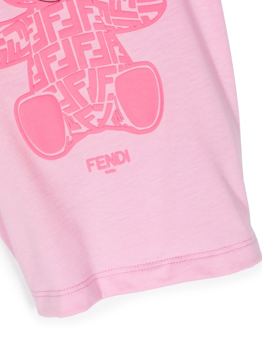 Camiseta rosa Fendi Kids para niña