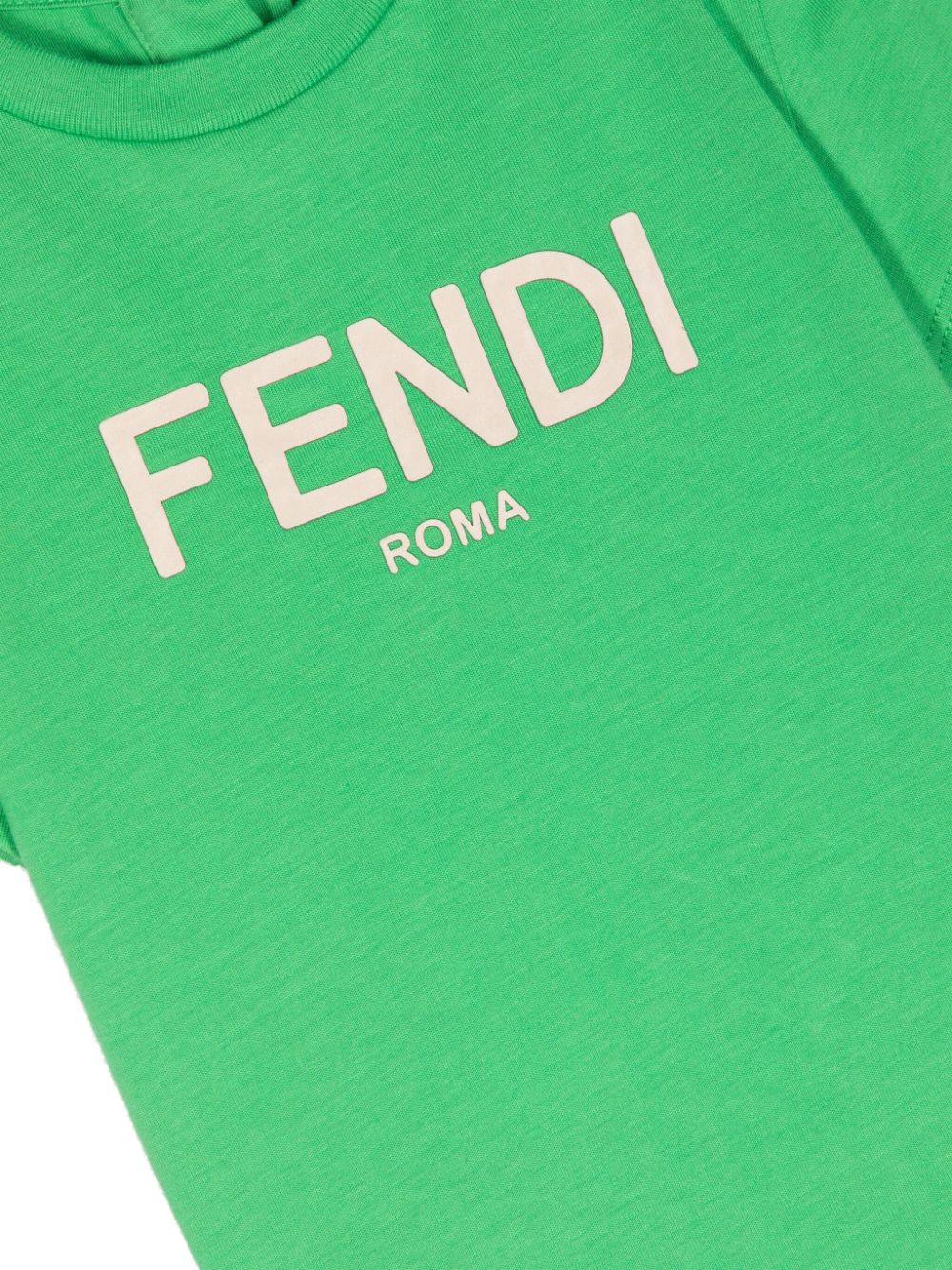 Camiseta verde Fendi Kids para bebe niño