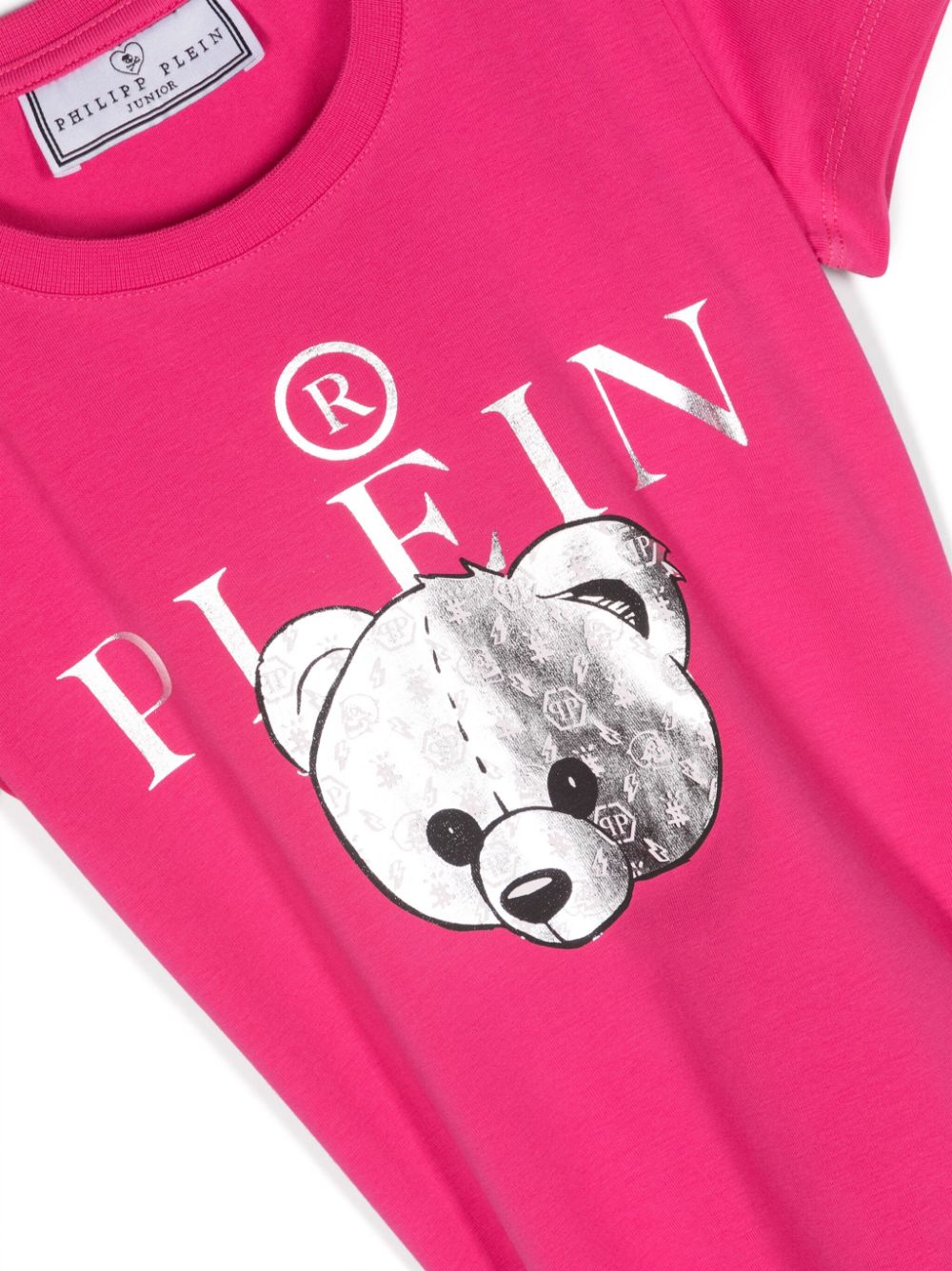 Ropa para niñas - camiseta fuxia con motivo de osito Philipp Plein