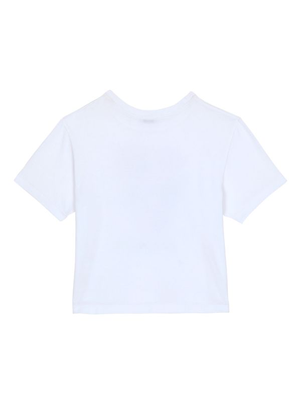 Camiseta con estampado de flores de la marca Dolce&Gabbana para niña