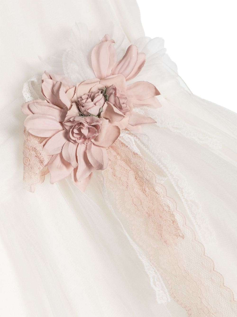 Vestido de ceremonia blanco 983 para niña de la marca MIMILÚ