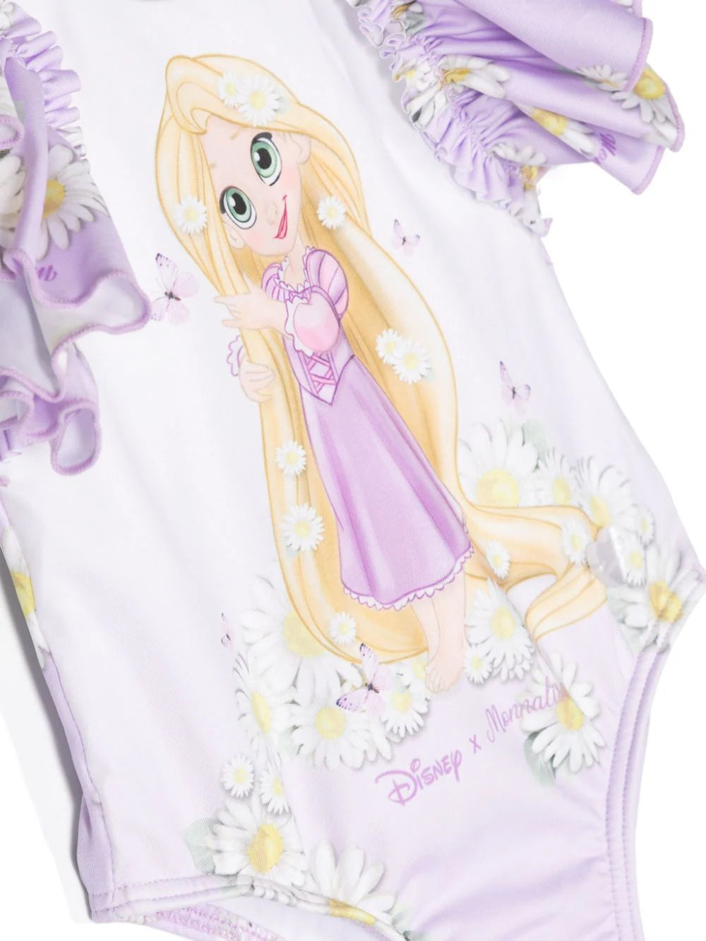 Bañador lila estampado dibujo de Disney de la marca Monnalisa