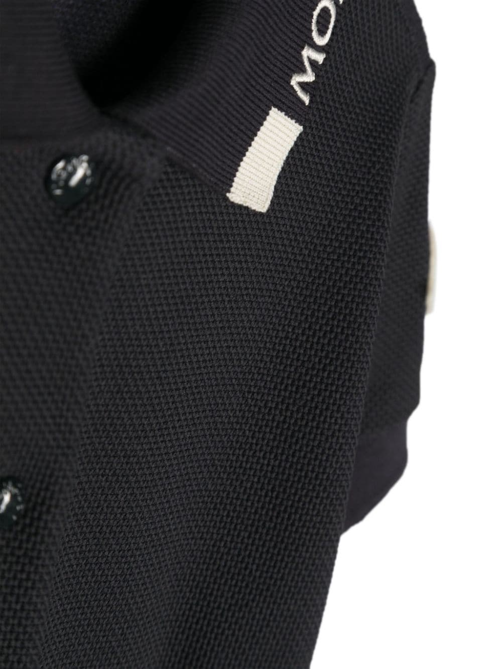 Vestido polo azul con falda acampanada de la marca MONCLER para niña