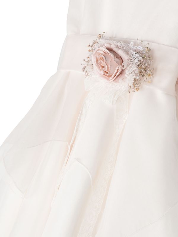 Vestido de ceremonia Rosa 988 para niña de la marca MIMILÚ