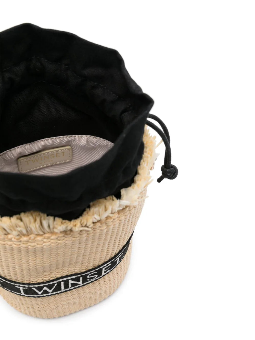 Bolso bombonera con ribete del logo TWINSET