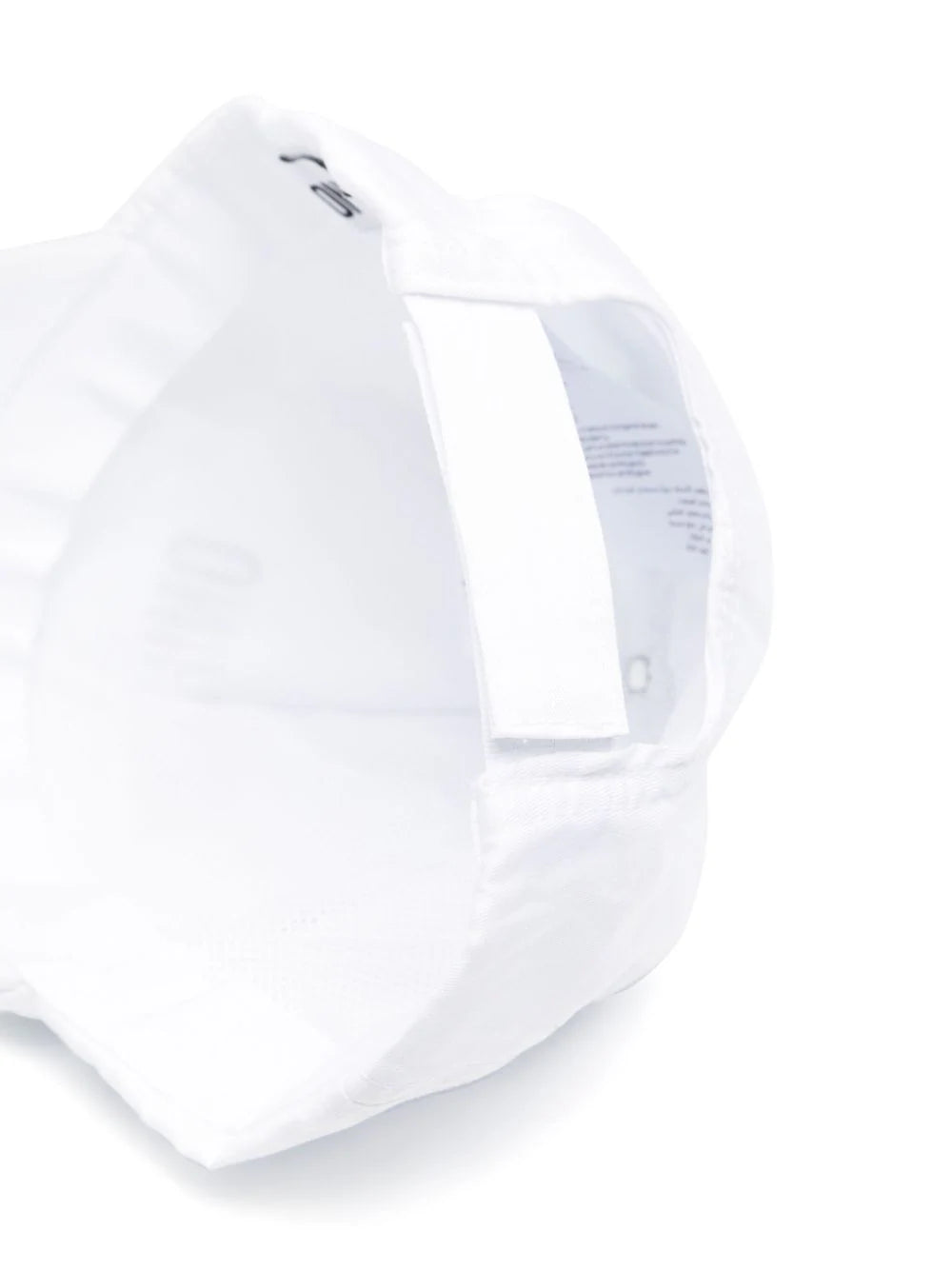 White cap with logo print MOSCHINO