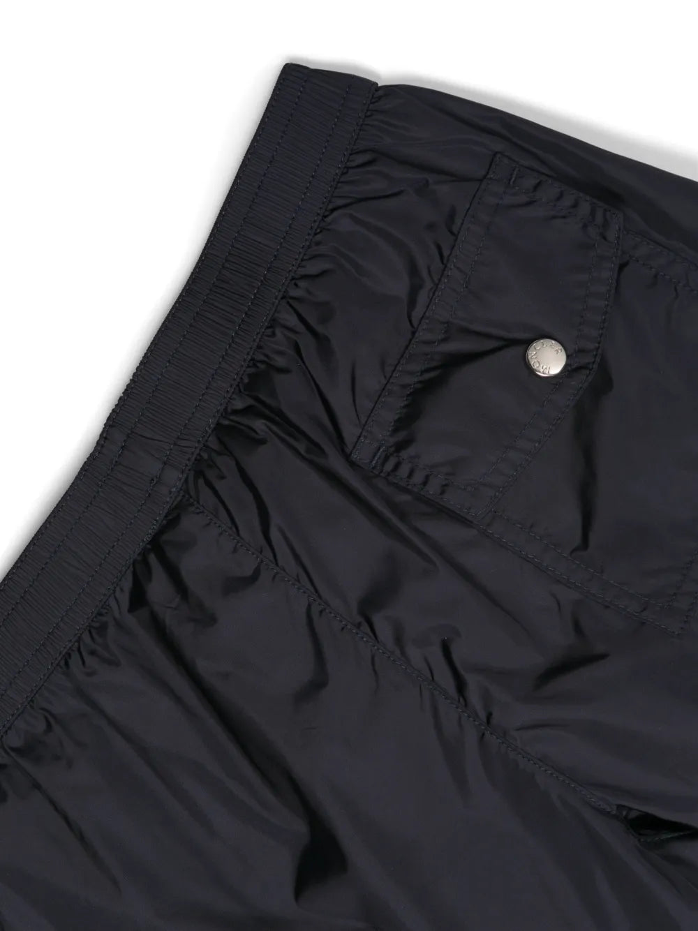 Bañador azul marino con ribetes tricolor MONCLER para niño