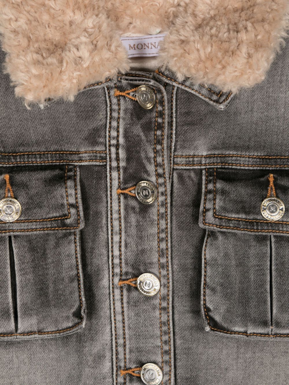 Chaqueta de mezclilla capitonada con parche Lady de MONNALISA x Disney