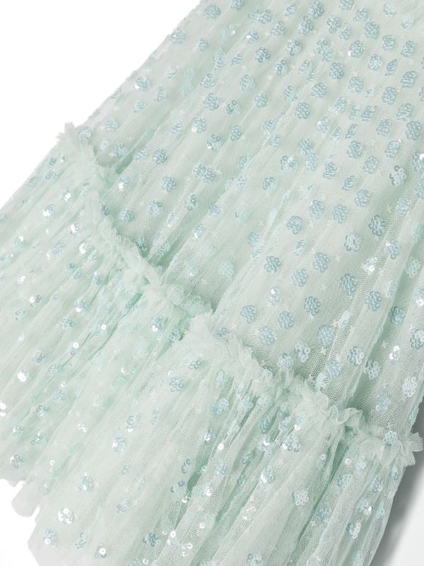 Vestido decorado con volantes de la marca NEEDLE & THREAD KIDS