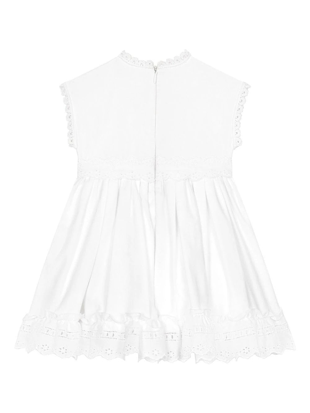 فستان دولتشي آند غابانا للأطفال مع حواف من الدانتيل للبنات