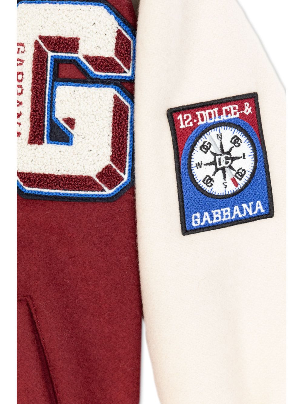 Chaqueta bomber para niño con parches del logo DG