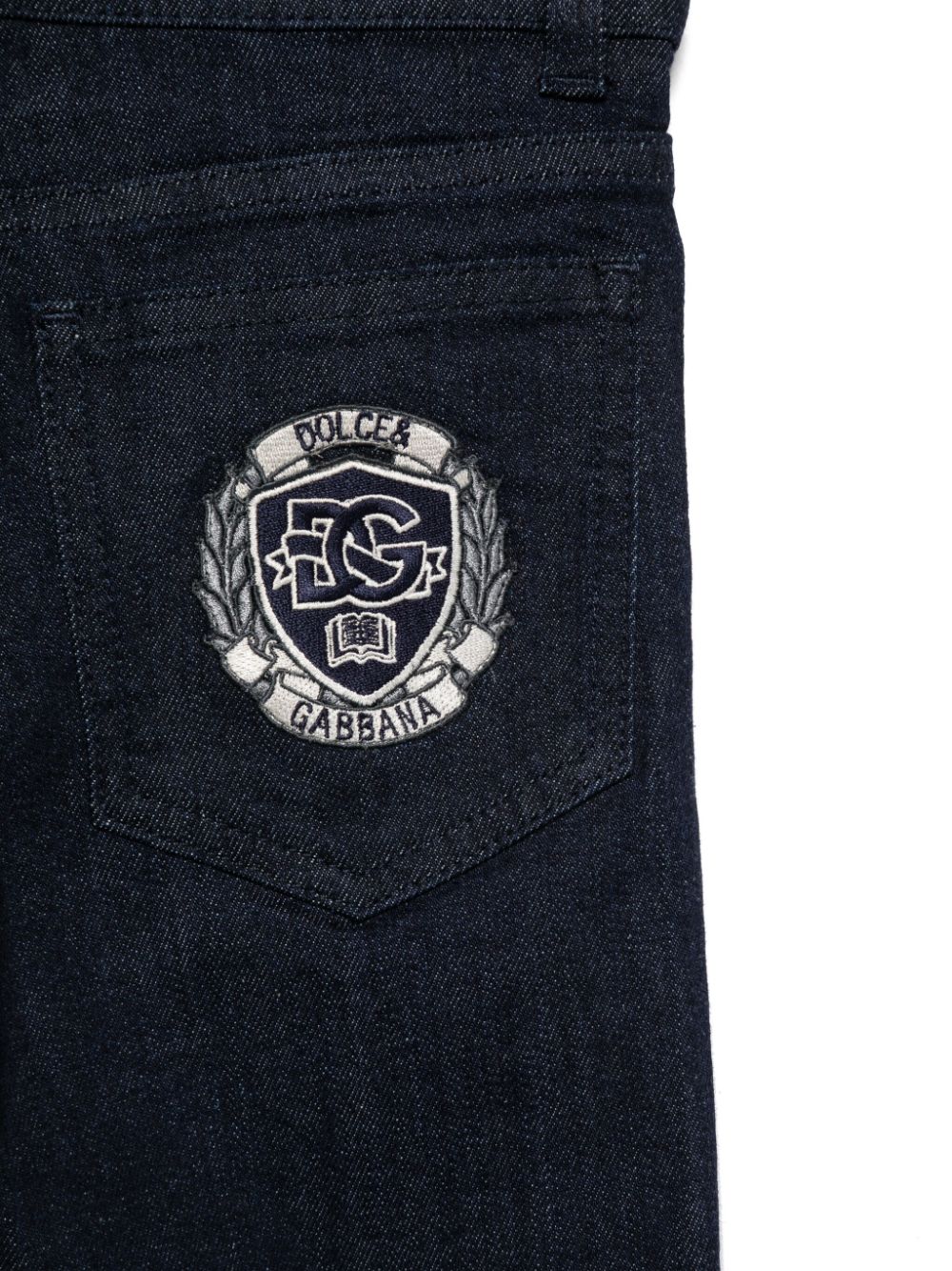 Vaqueros slim de denim azul para niño de la marca Dolce & Gabbana