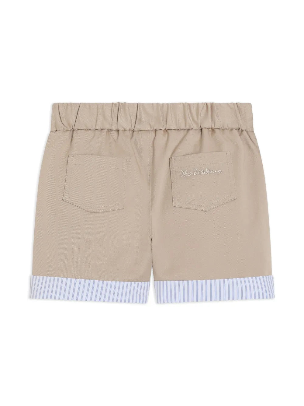 Bermudas de gabardina beige para bebé niño