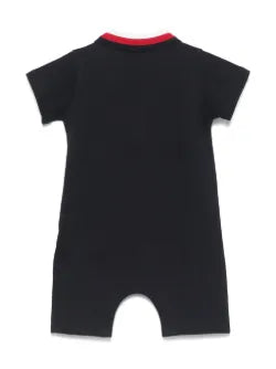 Pelele para bebé niño de algodón con ribete tricolor MONCLER