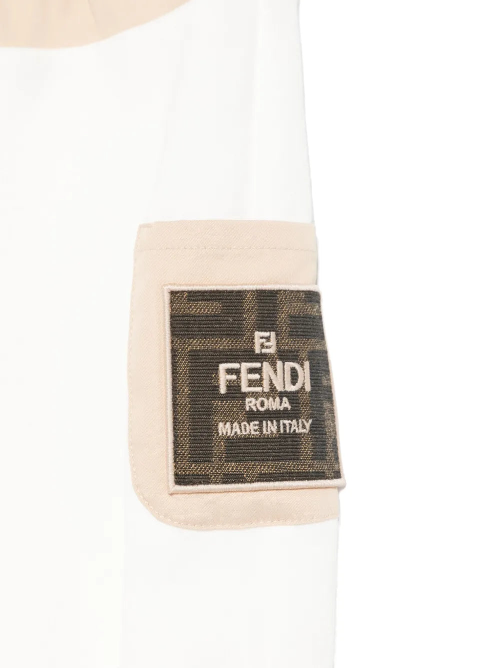 Pantalón de jogging para bebé niño en gabardina elástica de la marca Fendi Kids
