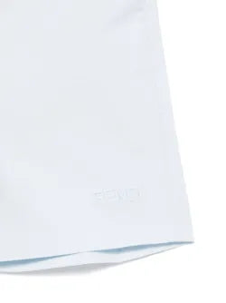 Bermuda azul para bebé niño de popelina de la marca Fendi Kids