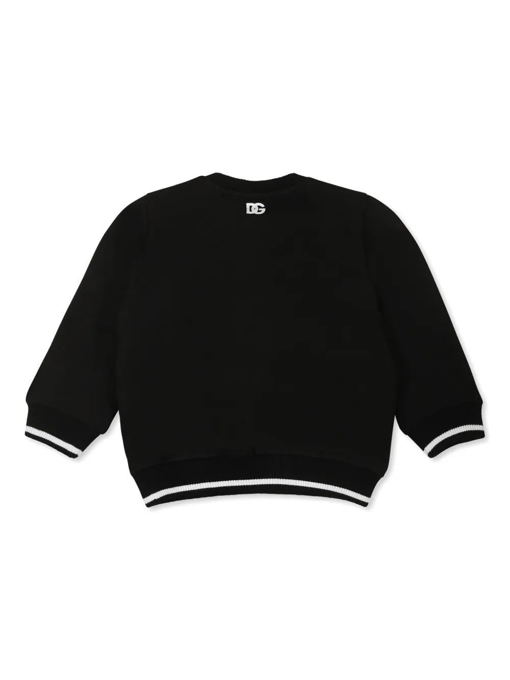 Sudadera de algodón negra para bebé niño