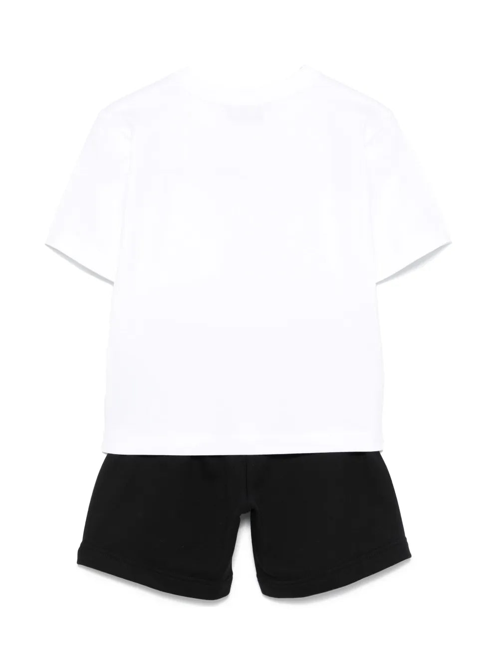 Set para niño de camiseta blanca y pantalón corto negro Teddy Bear MOSCHINO