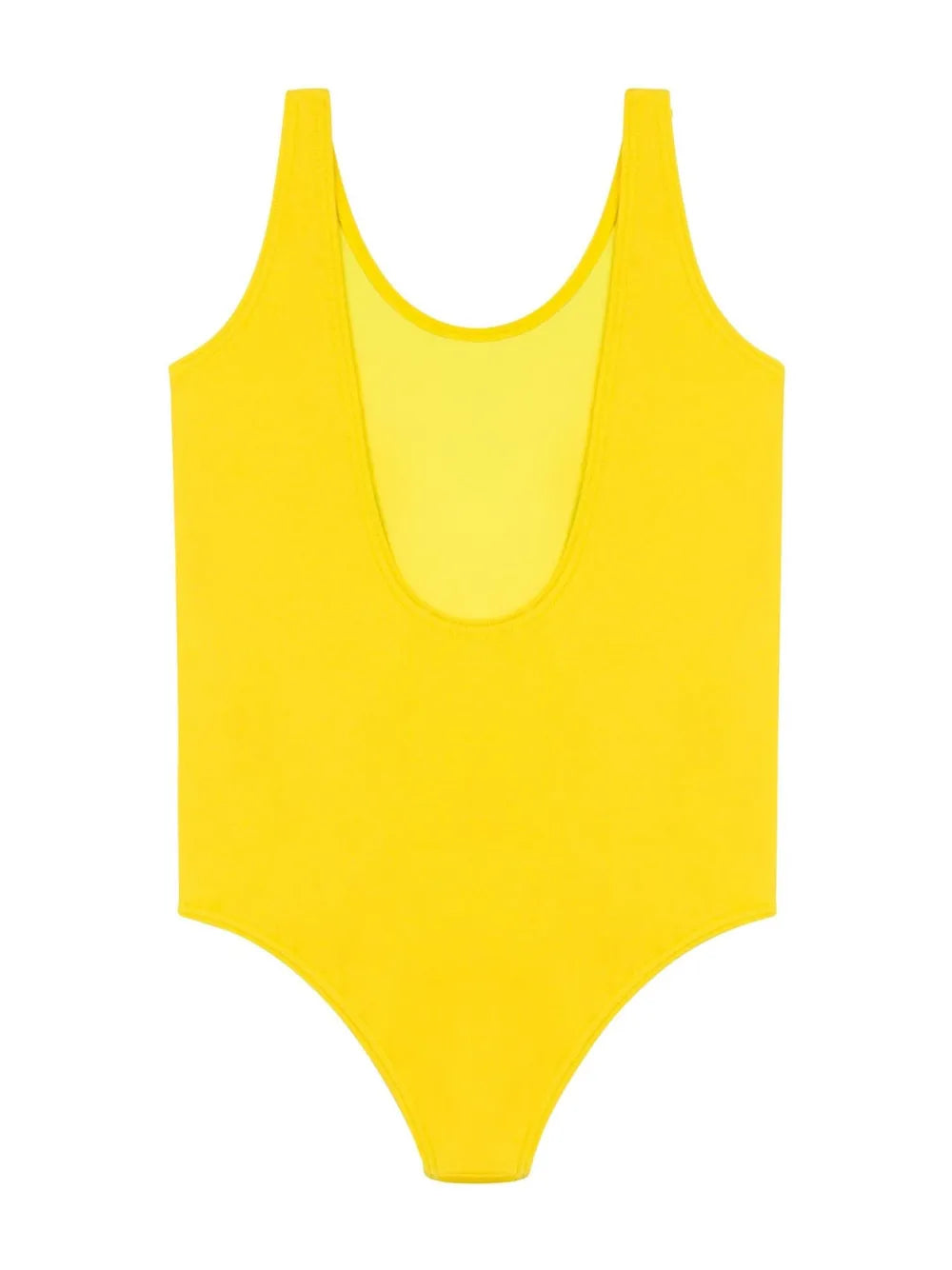 Bañador de una pieza de lycra amarillo Teddy Bear MOSCHINO para niña