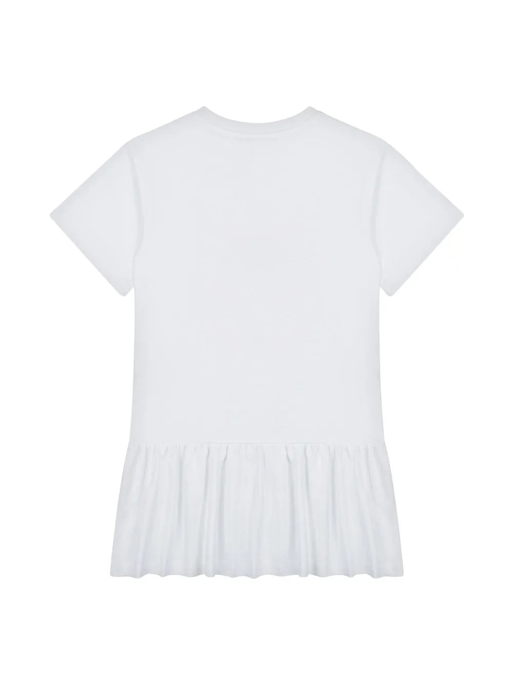 Vestido blanco de manga corta MOSCHINO para niña