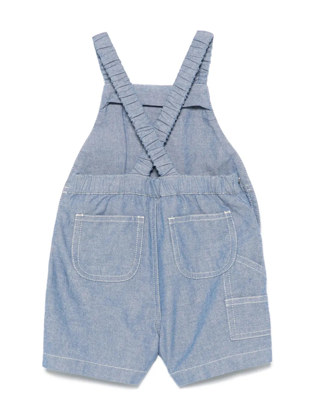 Peto de algodón azul MONCLER para bebé niño