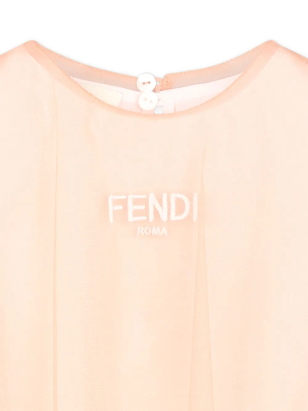 Vestido para bebé niña de tul con logo de la marca Fendi Kids