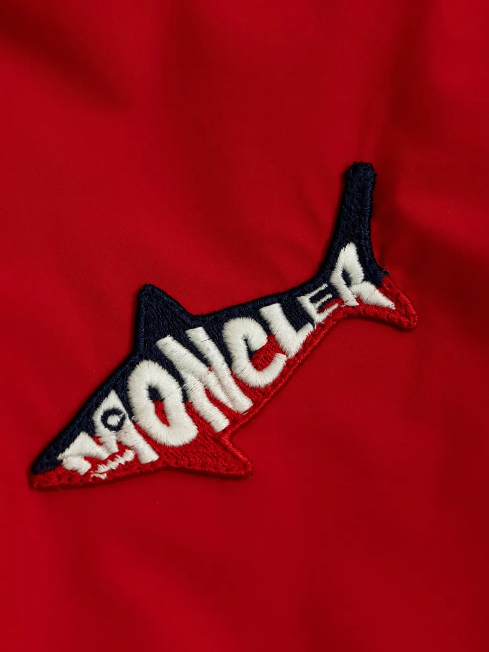 Chaqueta con capucha roja Olchard MONCLER para niño