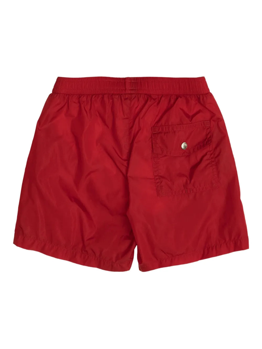 Red swimsuit with tricolor trim MONCLER for boys
