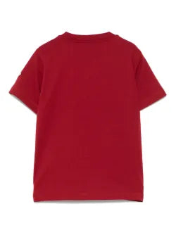 Camiseta de algodón roja MONCLER para niño
