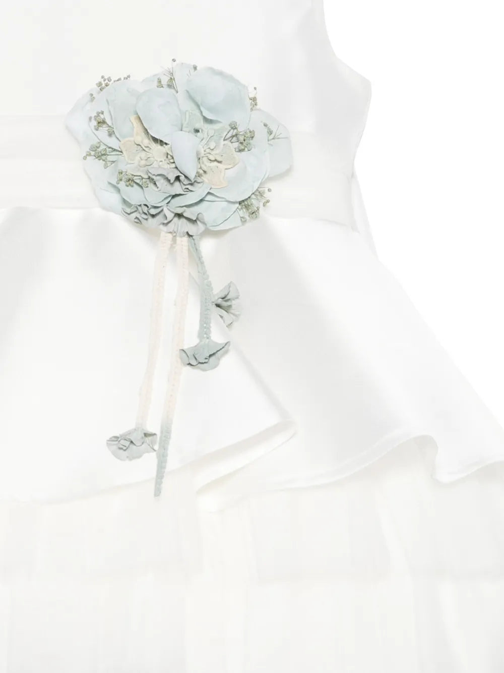 Vestido de ceremonia blanco 217 para niña de la marca MIMILÚ