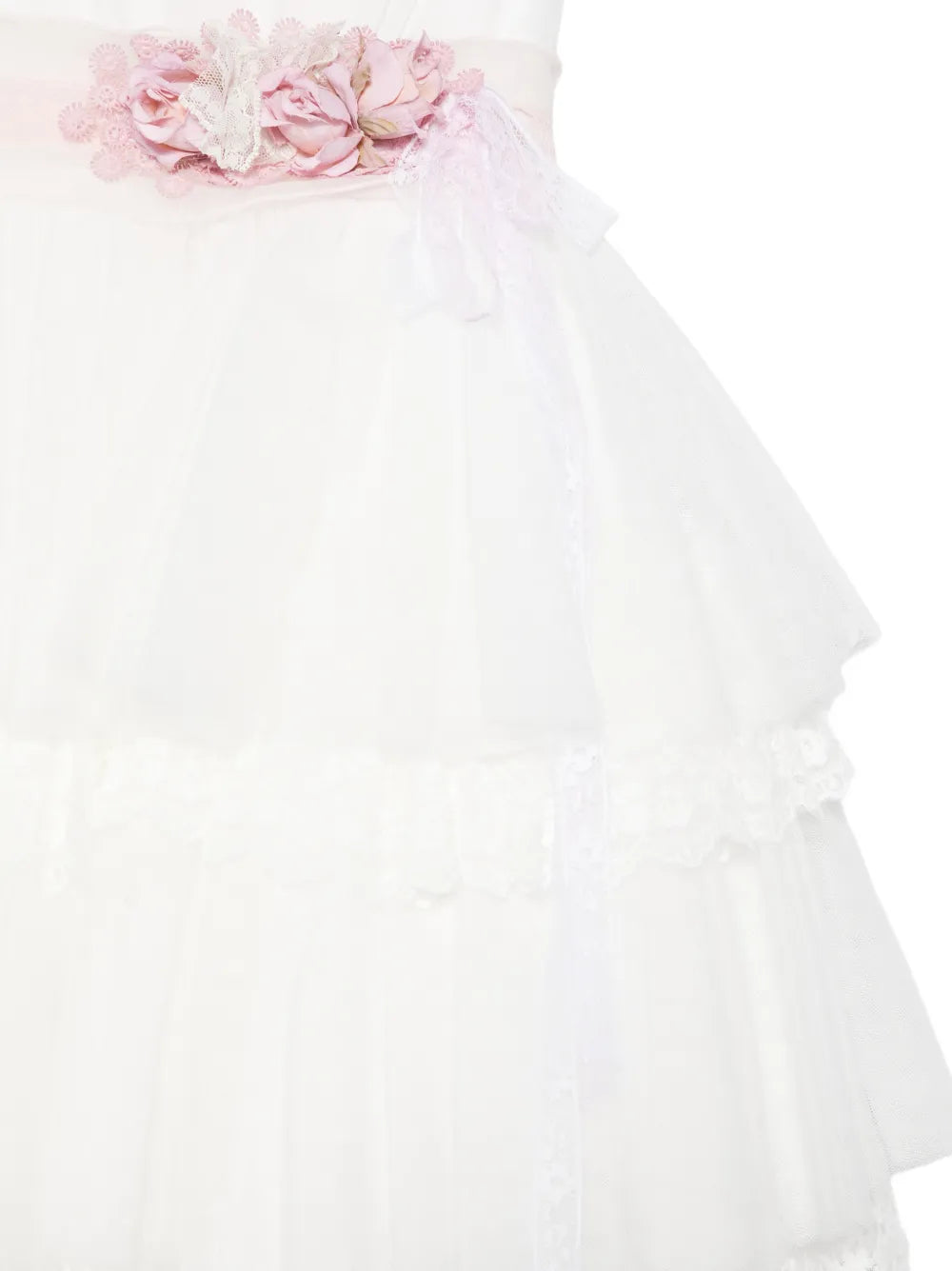 Vestido de ceremonia blanco 261 para niña de la marca MIMILÚ