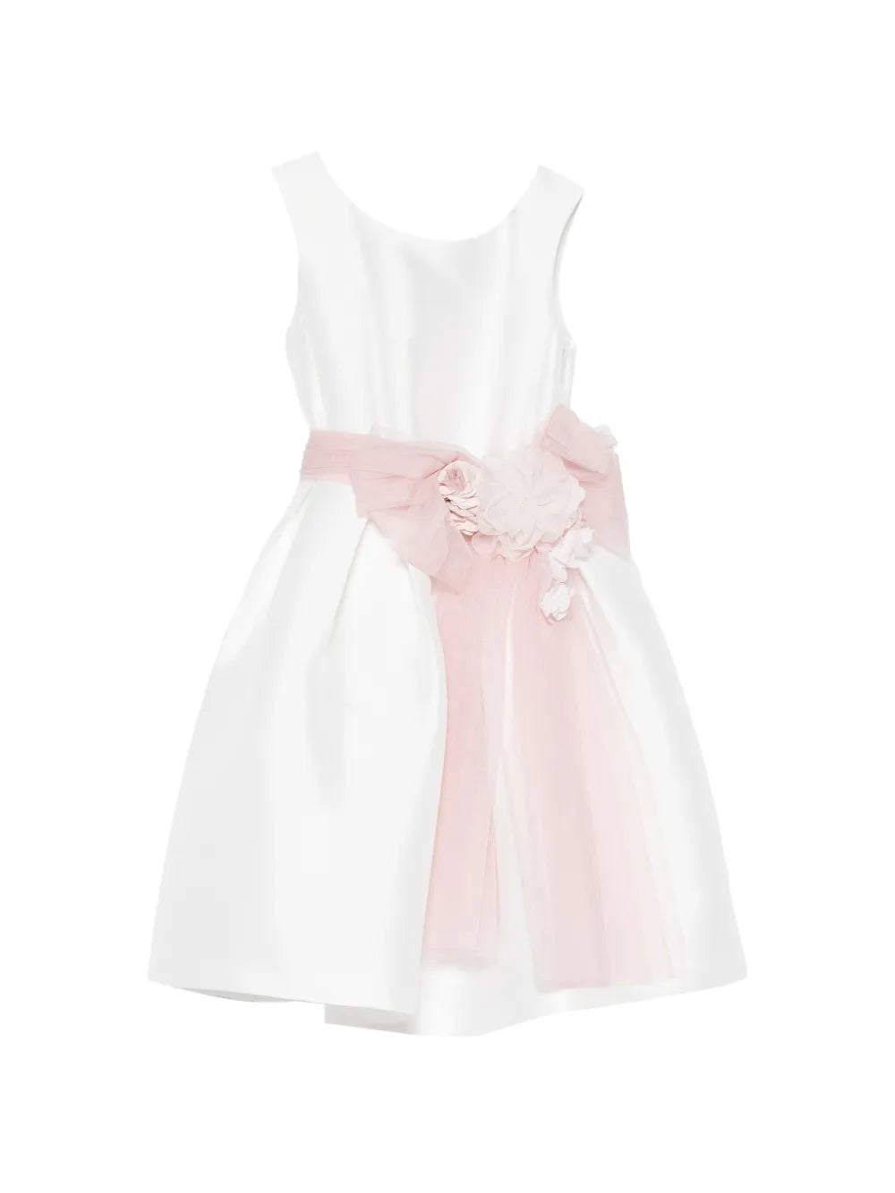 Vestido de ceremonia blanco 213 para niña de la marca MIMILÚ