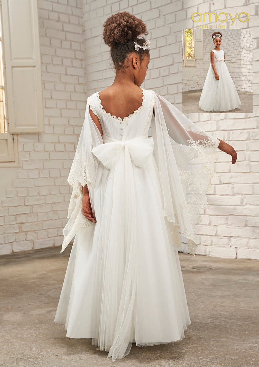 Vestido de comunión 637008MF de la marca AMAYA
