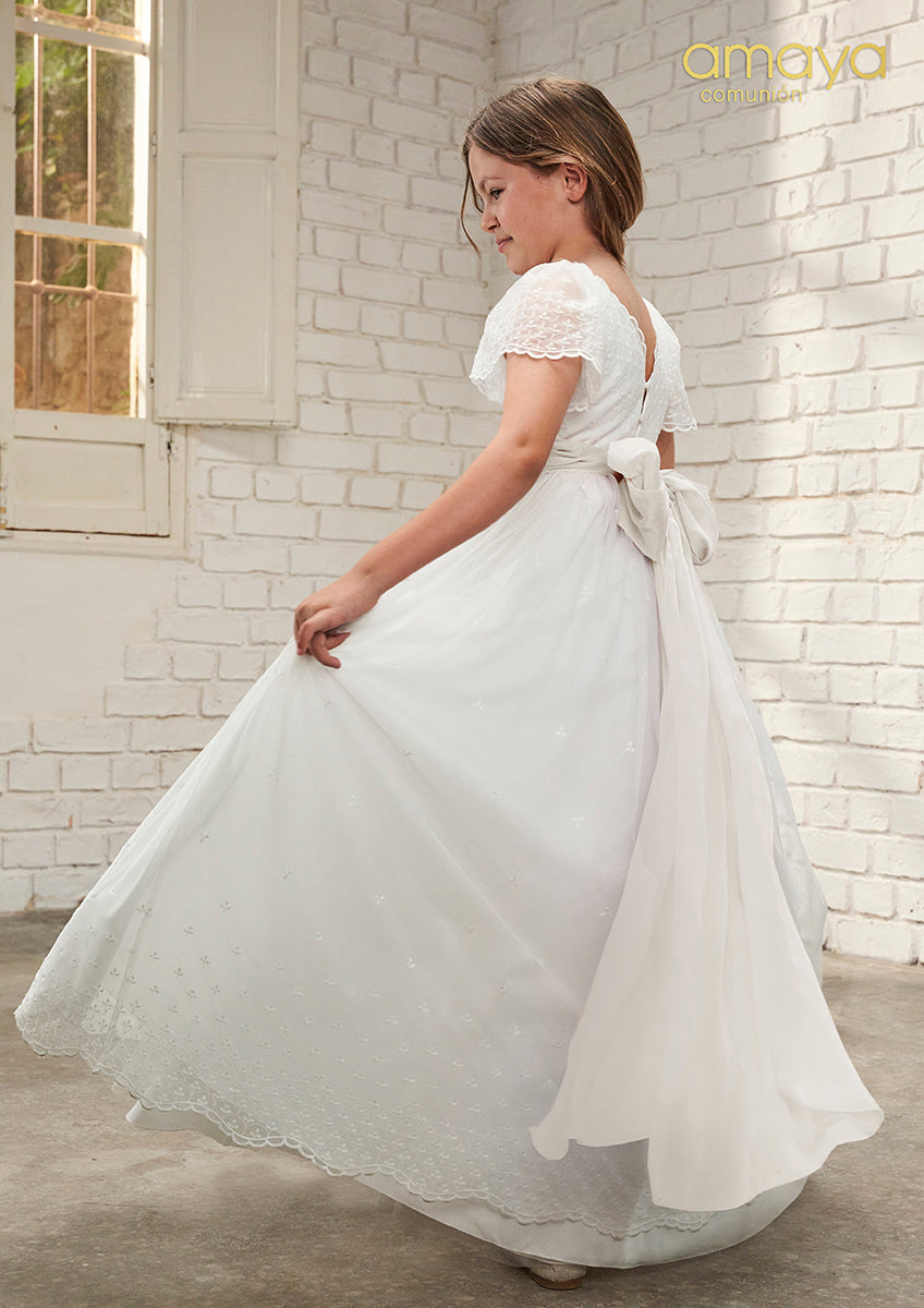 Vestido de comunión 637027MC de la marca AMAYA