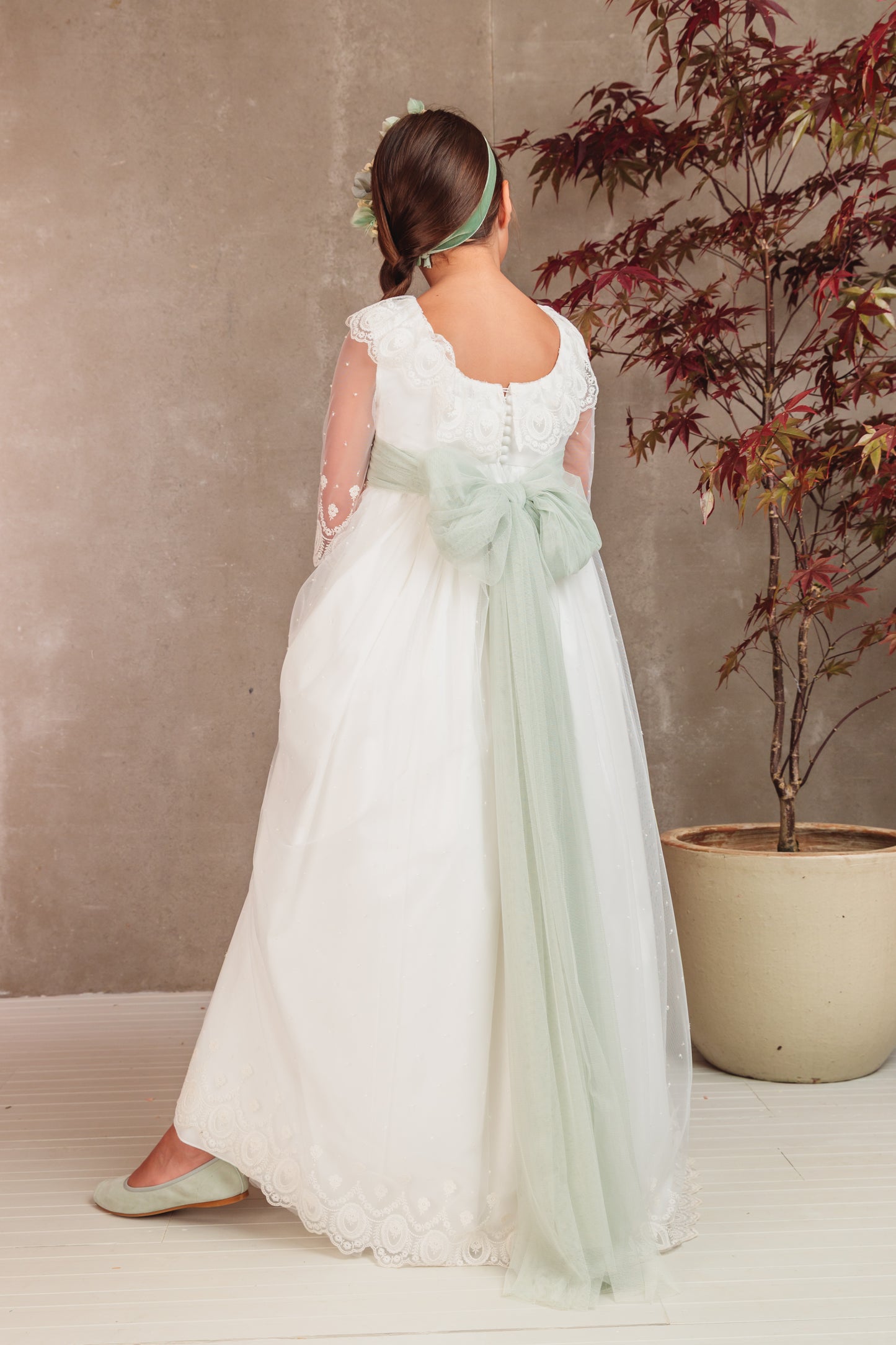 Vestido Clementine de comunión para niña de la marca Flor de C