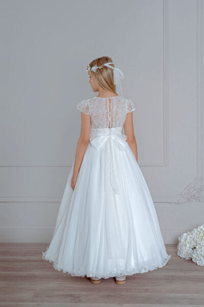 Vestido de comunión 505 para niña de la marca MIMILÚ