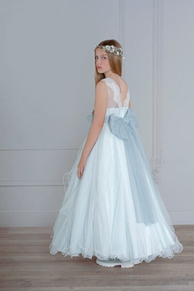 Vestido de comunión 527 para niña de la marca MIMILÚ