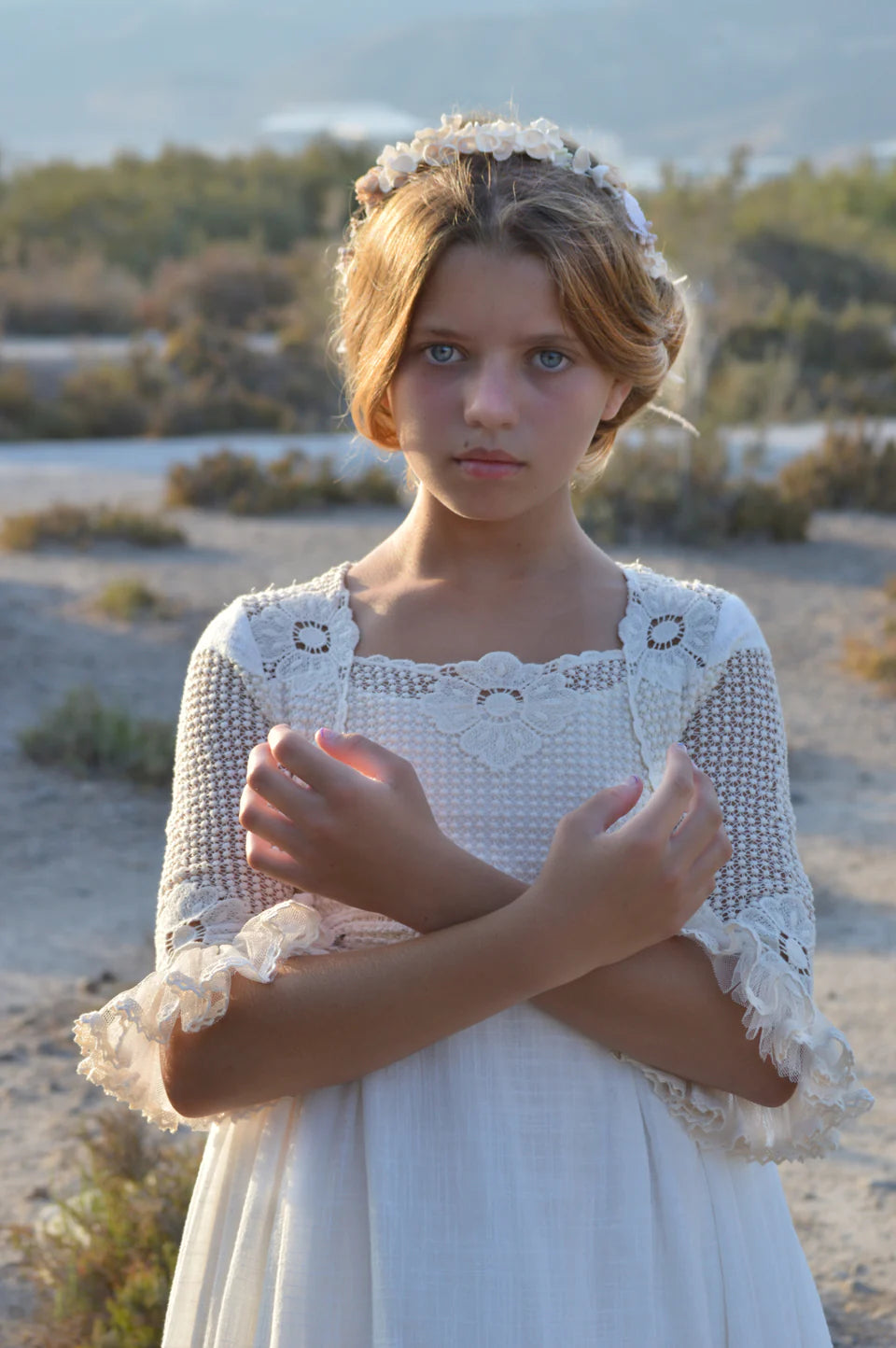 Communion dress Arena for girls from MON AIR brand.