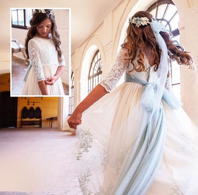 فستان مناولة APRIL للفتيات من ماركة Manuela Macías